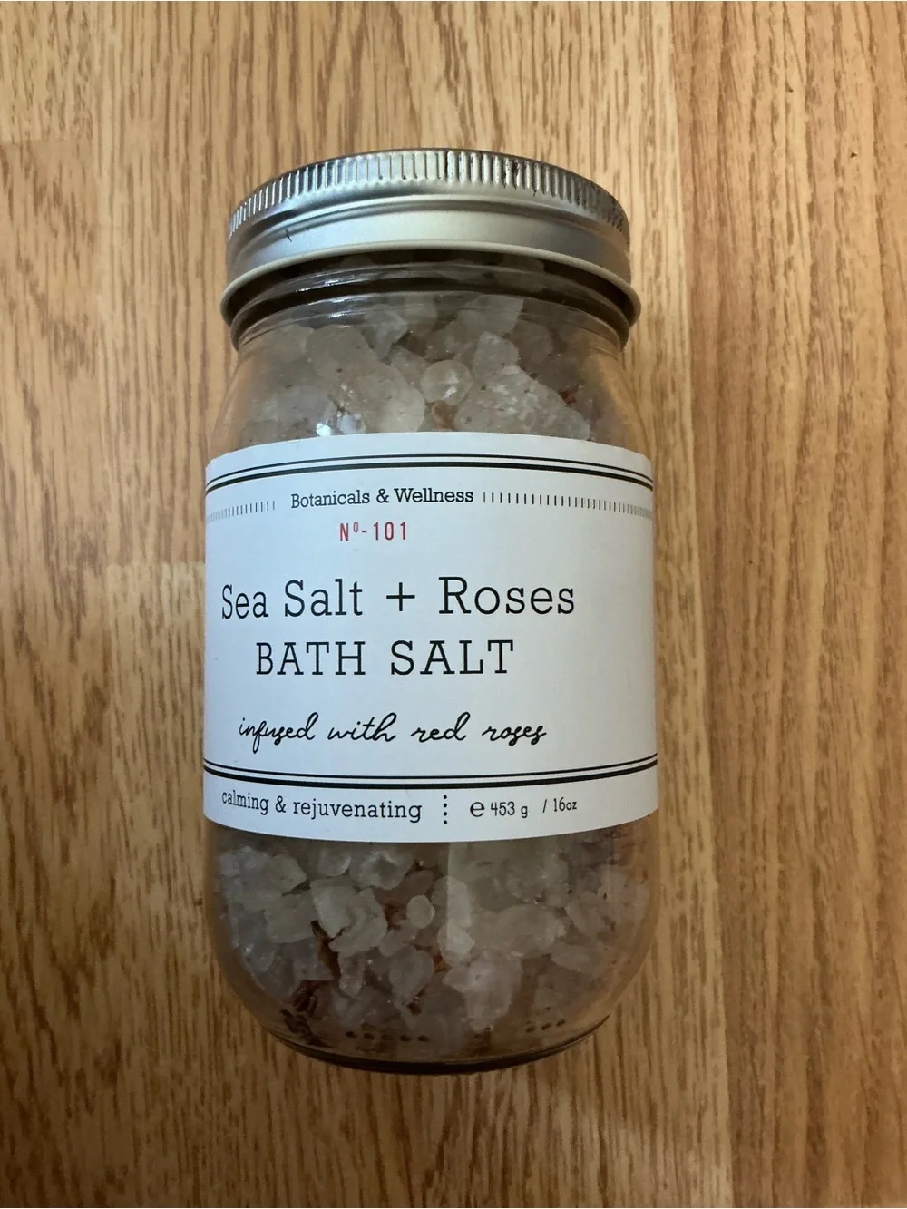 Set of 3 Botanical & Wellness Bath Salts- Lavender/Rose/Tangerine- 16 Oz- New